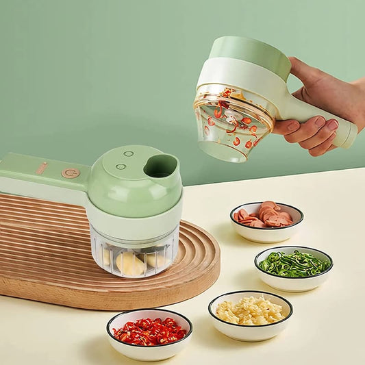 4 in 1 Electric Vegetable Cutter Set Portable Wireless